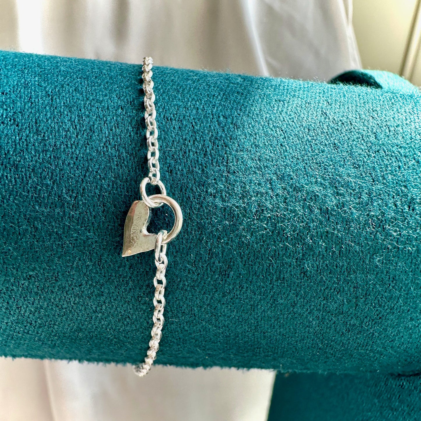 Sterling Silver Heart Bracelet