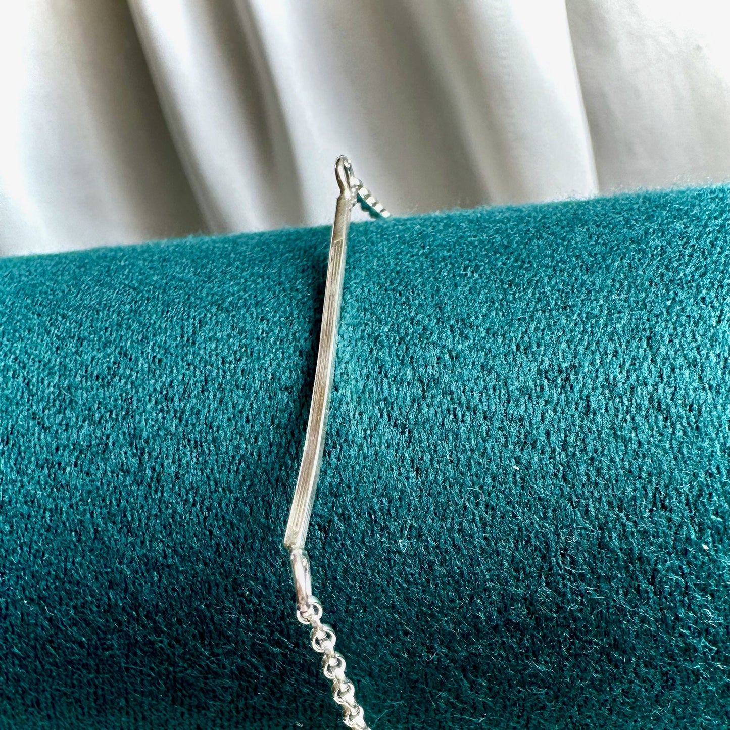 Elegant Sterling Silver Square Wire Bracelet