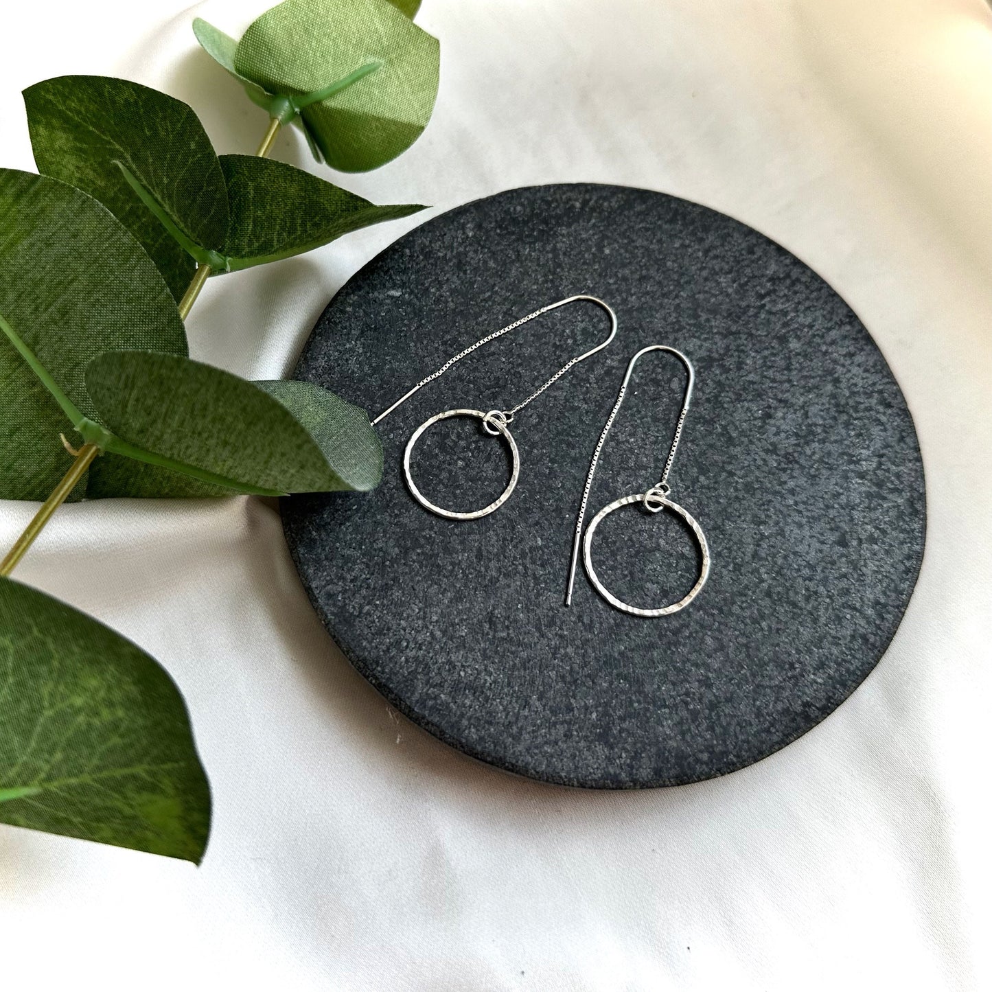 Textured Circle Earring