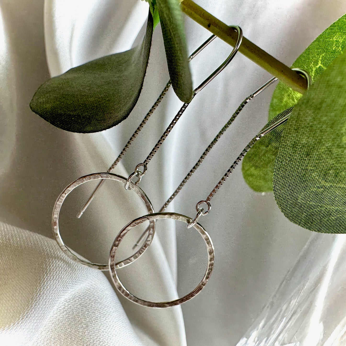 Textured Circle Earring