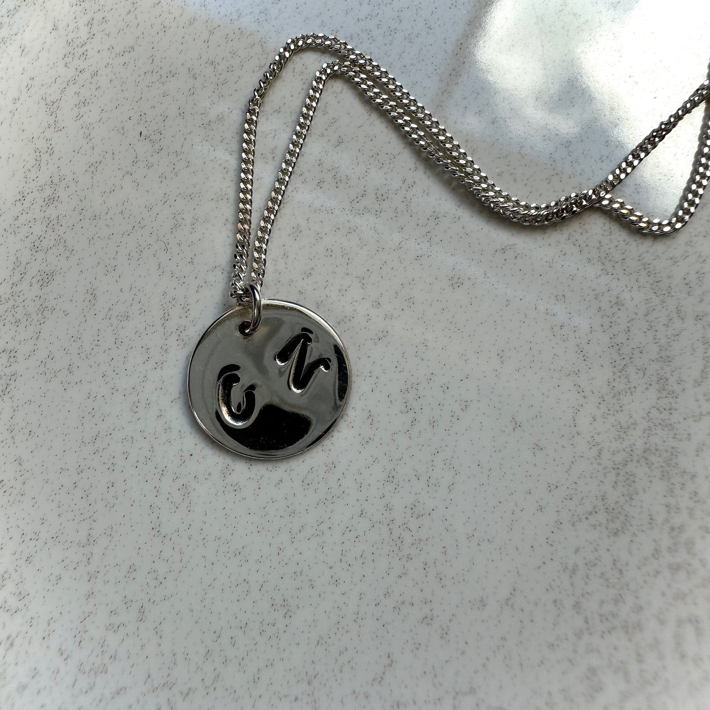 Personalised Round Charm Necklace