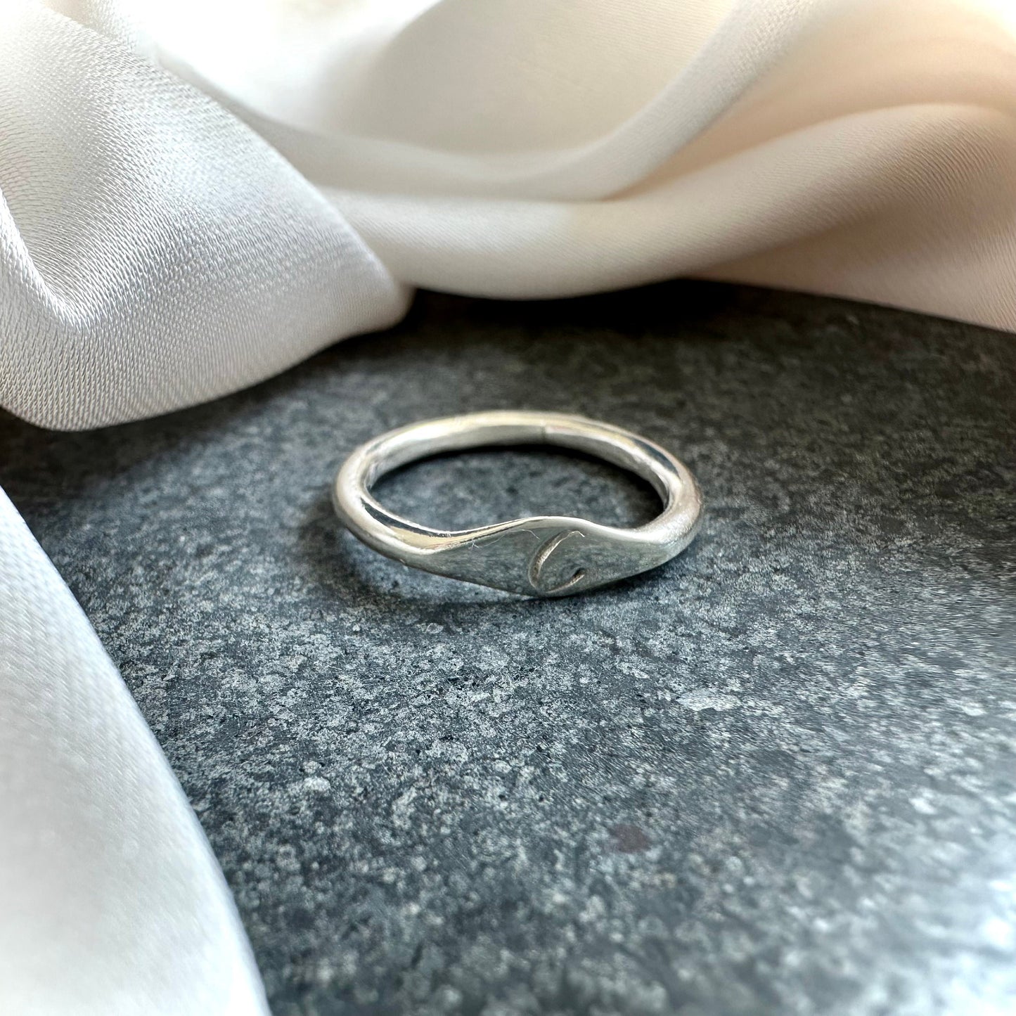 Personalised Initial Sterling Silver Ring
